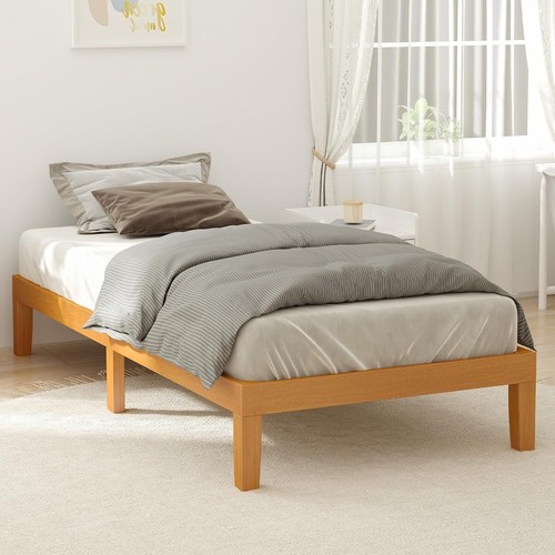 Twin size wood bed frame - wood,
