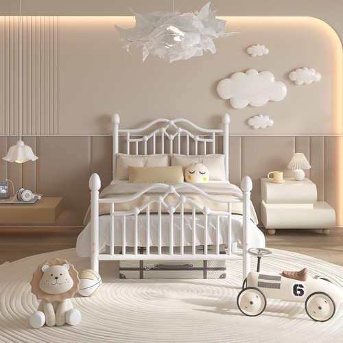 Twin bed frame with - bed,
