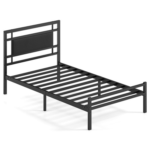 Twin size metal bed frame - size,