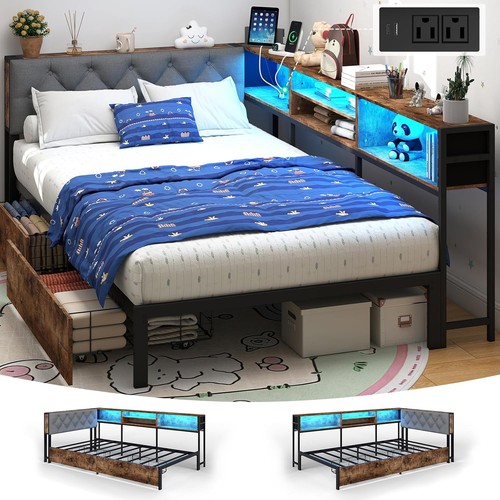 Twin corner bed frame with - xl,